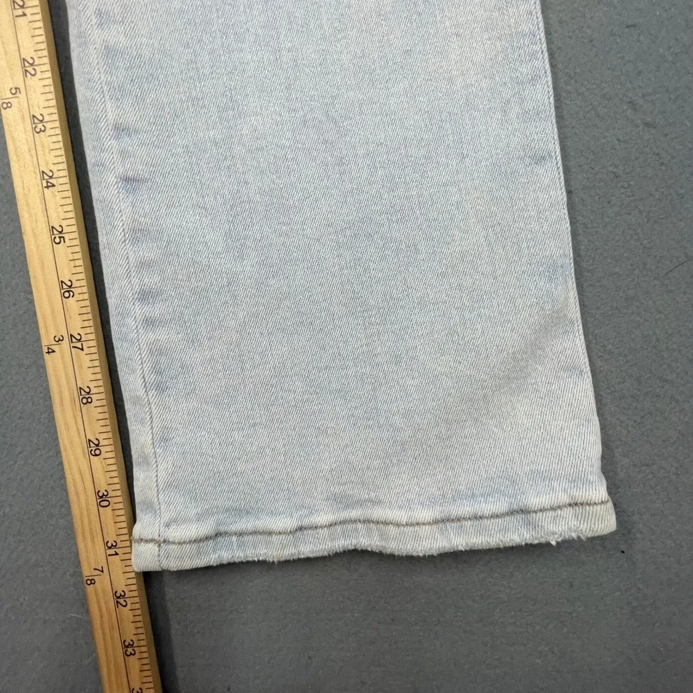 Vervet Light Wash High Rise Cargo Straight Leg Jeans Women 26